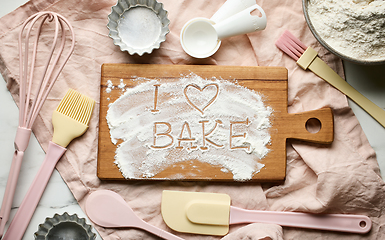 Image showing various baking tools