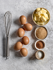 Image showing various baking ingredients