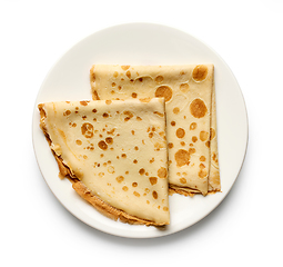 Image showing Plate of crepes