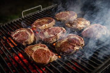 Image showing Sizzling juicy Australian steak