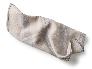 Image showing crumpled cotton napkin