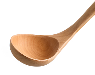 Image showing empty wooden ladle