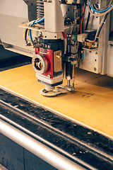 Image showing Industrial laser cutter