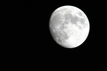 Image showing Nearly full moon