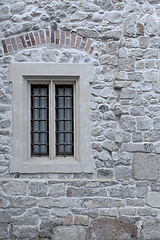 Image showing window on old church wall