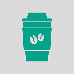 Image showing Outdoor Paper Cofee Cup Icon