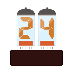 Image showing Electric Numeral Lamp Icon