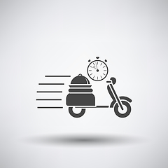 Image showing Restaurant Scooter Delivery Icon