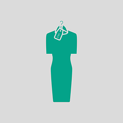 Image showing Dress On Hanger With Sale Tag Icon