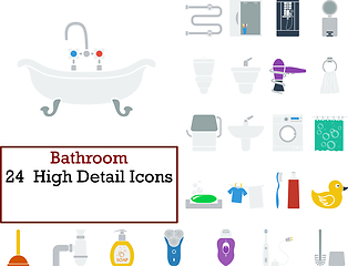 Image showing Bathroom Icon Set