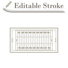 Image showing American Football Field Mark Icon