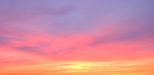 Image showing Sunset sky background