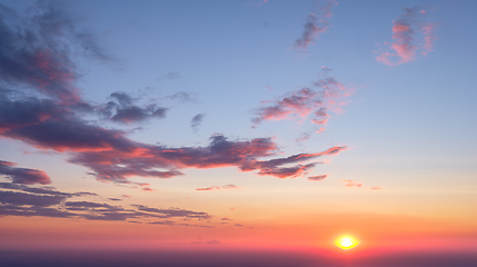 Image showing Sunset sky background