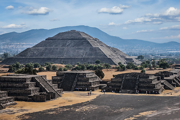 Image showing Ancient Pyramid of the Sun, Teotihuacan, Mexico