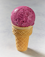 Image showing black currant ice cream