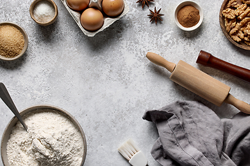 Image showing various baking ingredients