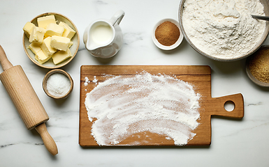 Image showing various baking ingredients 