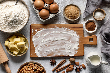 Image showing various baking ingredients