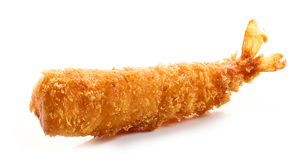 Image showing breaded Torpedo shrimp