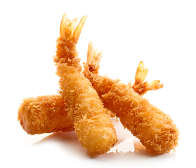 Image showing breaded Torpedo shrimps