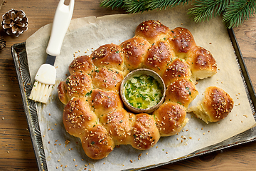 Image showing freshly baked christmas bread