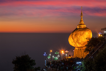 Image showing Golden Rock - Kyaiktiyo Pagoda, Myanmar