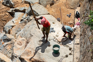 Image showing Local peoples mining and gem panning in Ihosy - Ilakaka, Madagascar.