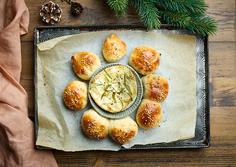 Image showing freshly baked christmas bread