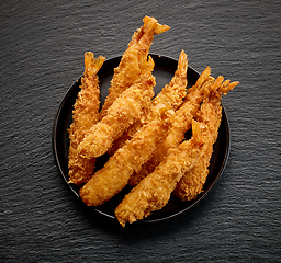 Image showing breaded Torpedo shrimps