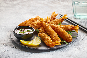 Image showing breaded Torpedo shrimps