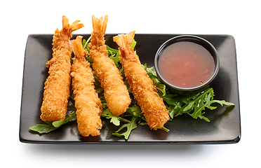 Image showing breaded Torpedo shrimps