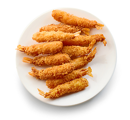 Image showing breaded Torpedo shrimps