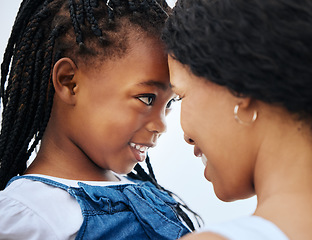 Image showing The twinkle in my eye. a mother and daughter bonding at the beach.