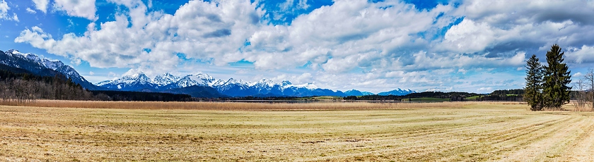 Image showing Bavarian Alps countryside landscape