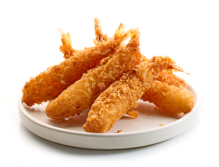 Image showing breaded Torpedo shrimps