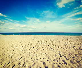 Image showing Beautiful beach and sea