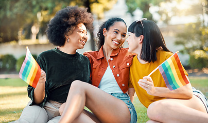 Image showing A friend is one who overlooks your broken fence. a group of friends sitting in a park.