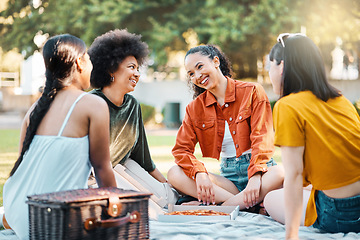 Image showing A friend is the best things you can be. a group of friends sitting in a park.