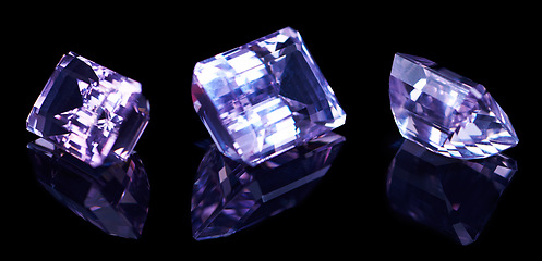 Image showing Stones that hold enormous value. Studio shot of beautiful gemstones.