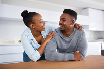 Image showing I cant imagine life without you. Portrait of an affectionate couple spending time together at home.