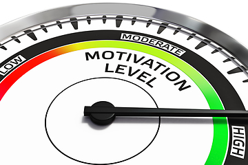 Image showing Motivation level concept