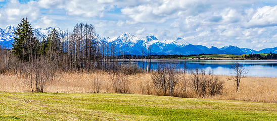 Image showing Bavarian Alps countryside landscape