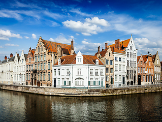 Image showing Bruges canals