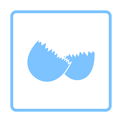 Image showing Empty Egg Shell Icon