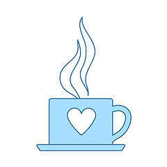 Image showing Valentine Day Coffee Icon