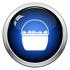 Image showing Easter Basket With Eggs Icon