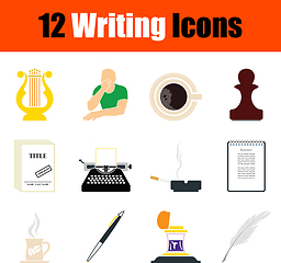 Image showing Writing Icon Set