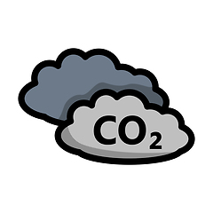 Image showing CO 2 Cloud Icon