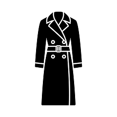 Image showing Business Woman Trench Icon