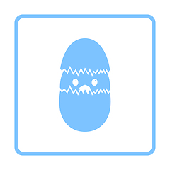 Image showing Easter Chicken In Egg Icon